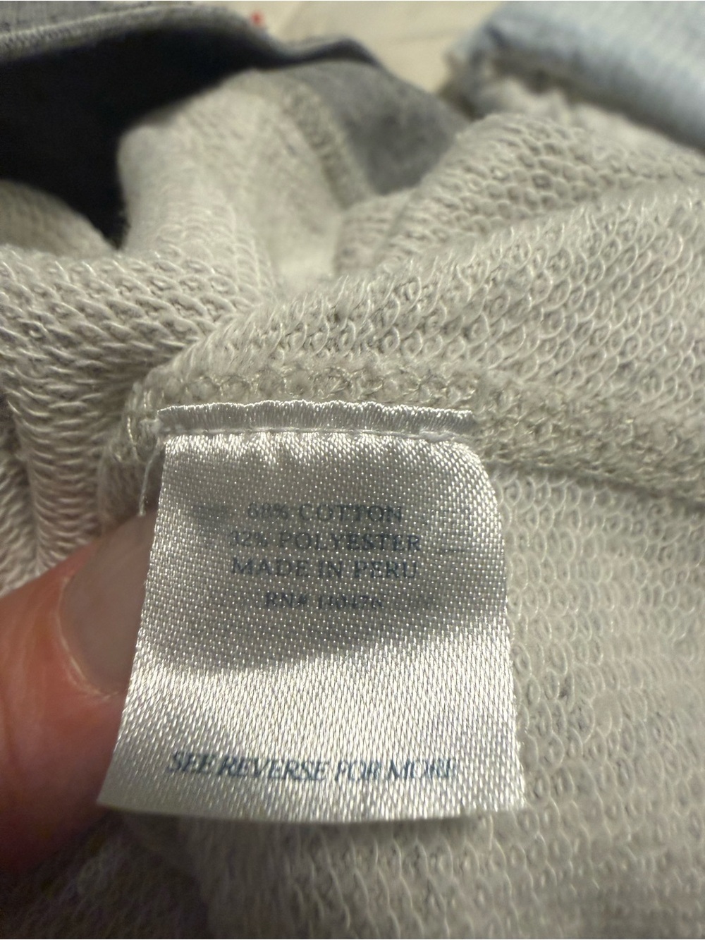 Faherty Men’s Heather Gray Crewneck Sweatshirt Size L - Picture 7 of 8